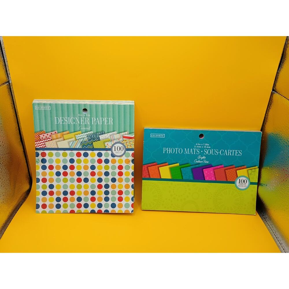 Colorbok Photo Mats And Desginer Paper Pads Scrapbooking Supplies *READ*